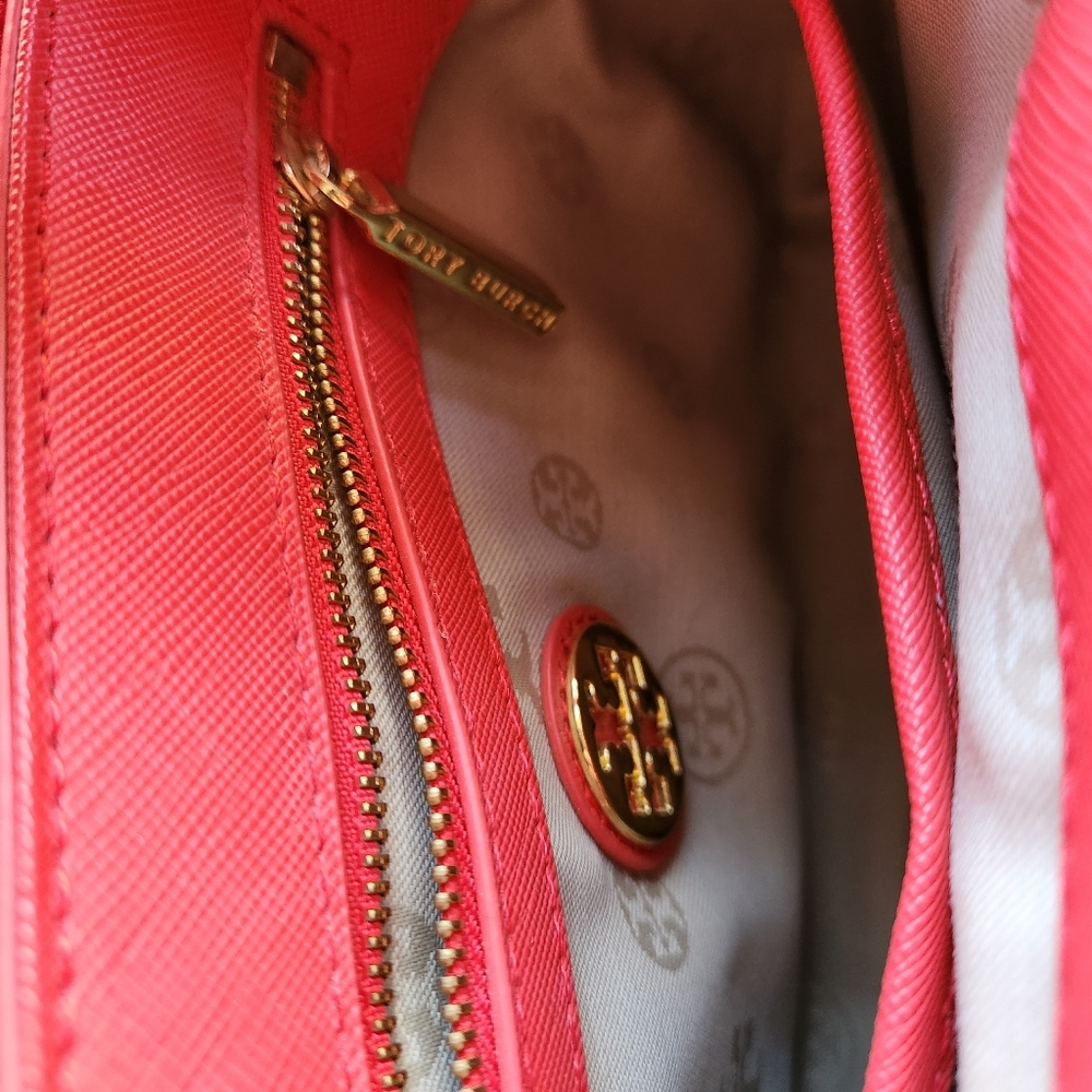 Tory Burch Kelsey Shoulder Bag Poppy Red - Picture 6 of 8